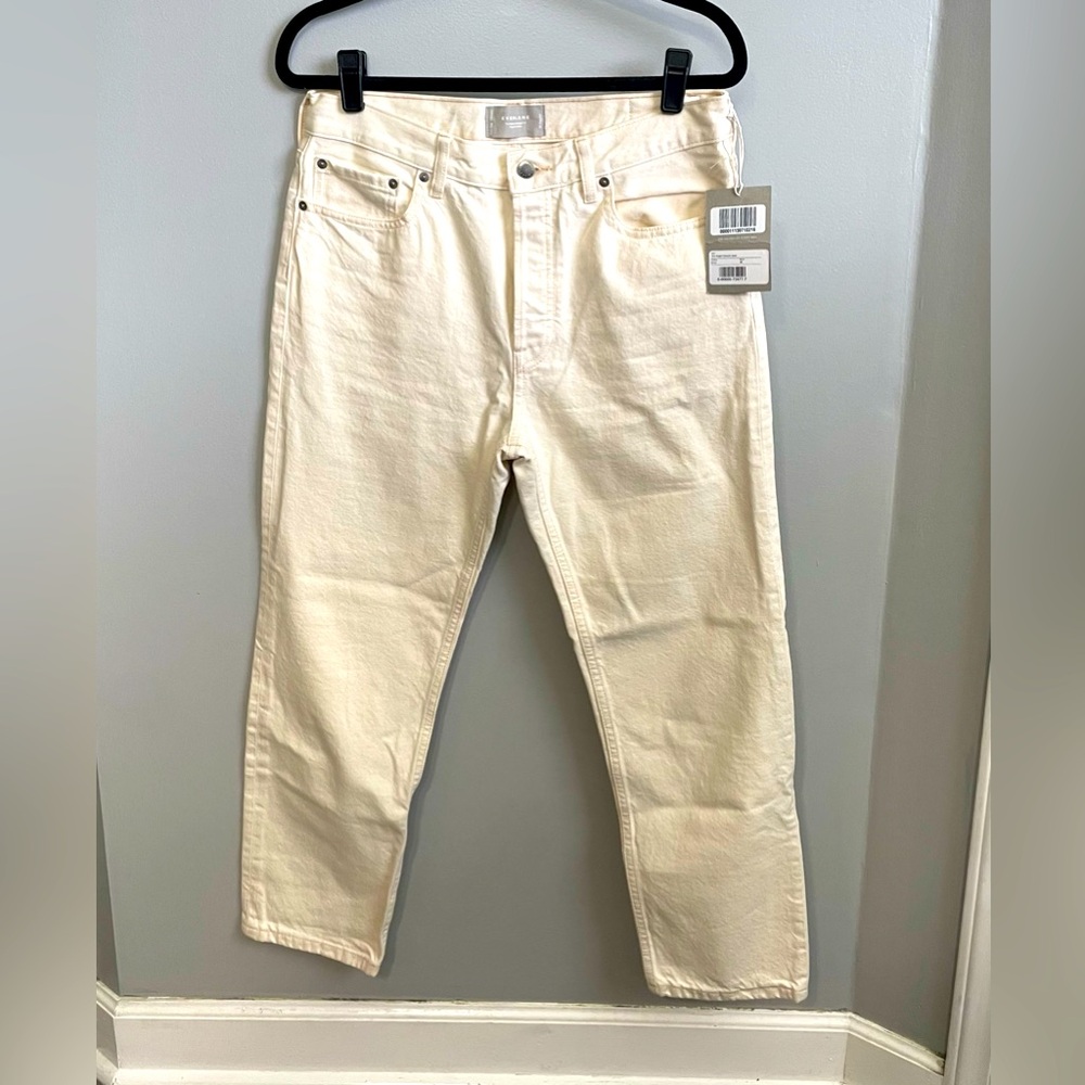 EVERLANE Relaxed Straight Rigid Slouch Jeans. Size 28